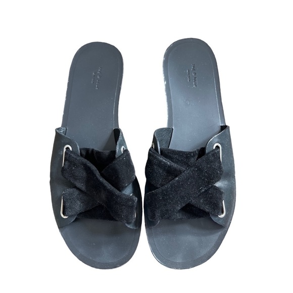 RAG & Bone Suede Slide Sandals - Size 39 - Picture 1 of 6